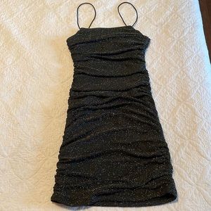 Black sparkly mini dress